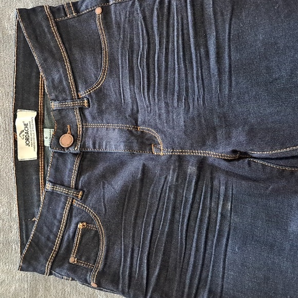 Dark Wash Jordache High Rise Ankle Legging - Picture 2 of 9